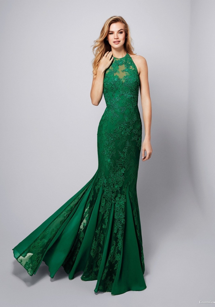 Pronovias вечерние зеленое