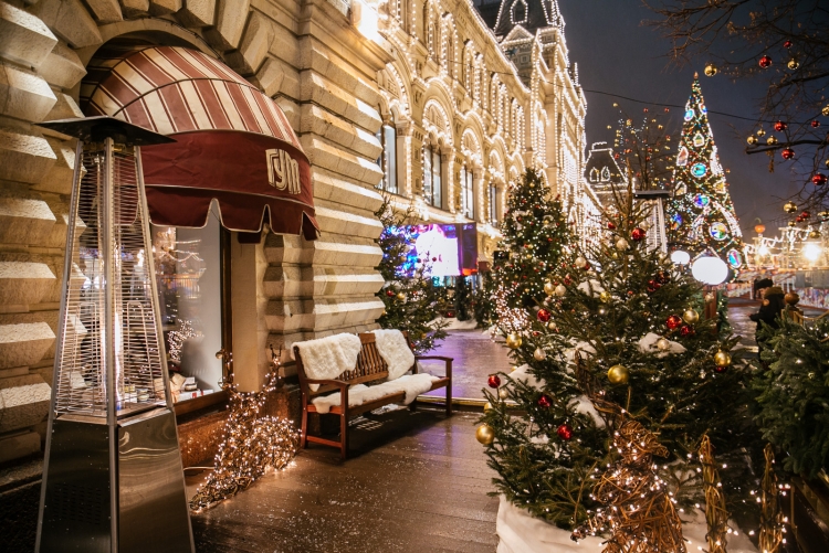 Новогоднее украшение Москвы 2019