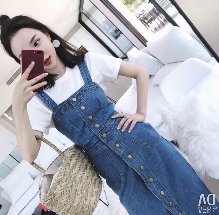 Джинсовый сарафан Zara
