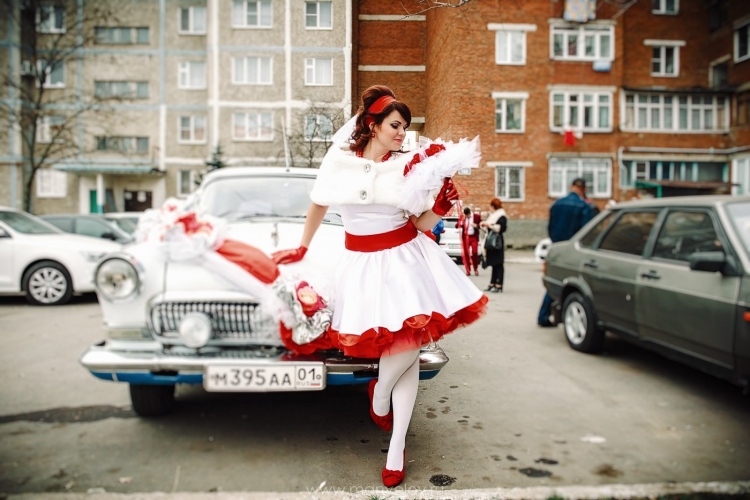 Свадебное платье в стиле Стиляги