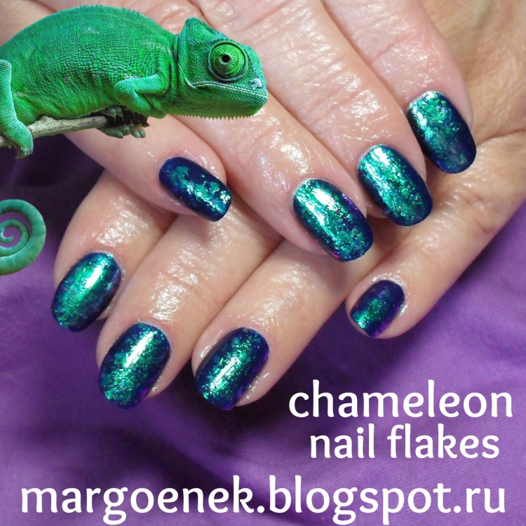 Маникюр белый хамелеон