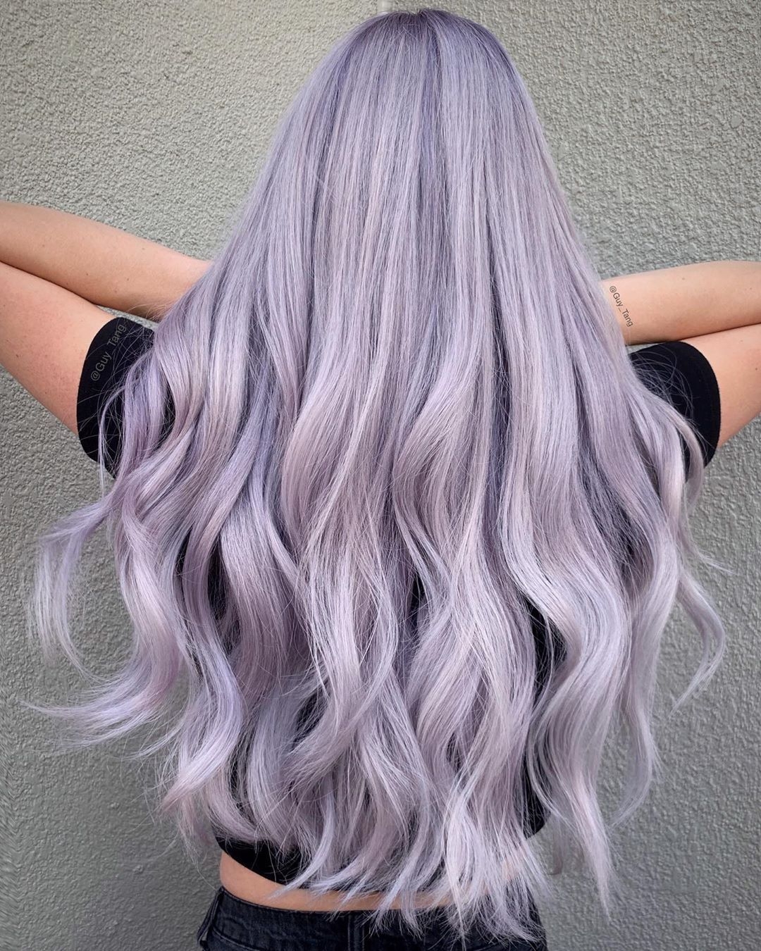 Пепельно-фиолетовые волосы (60 фото)