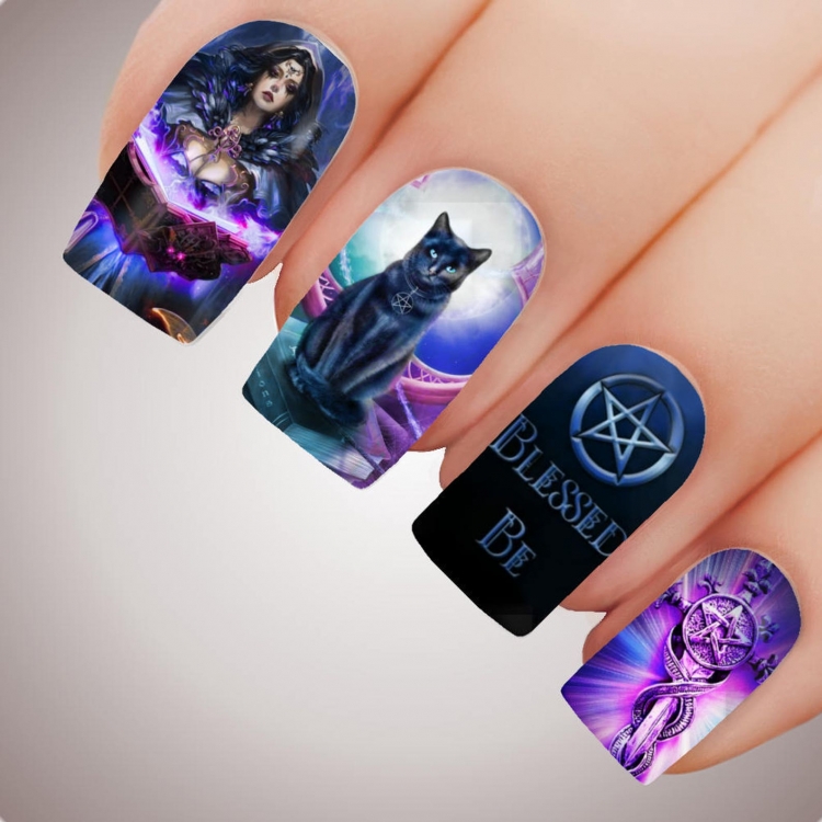 Наклейки на ногти Witch
