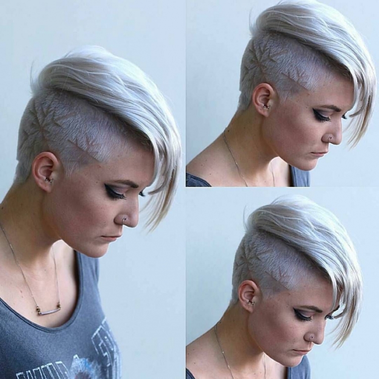 Slick back с выбритыми висками