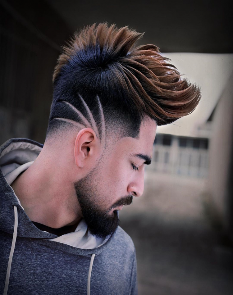 Long hair Mohawk