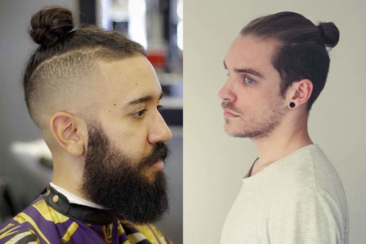 Top Knot мужская прическа