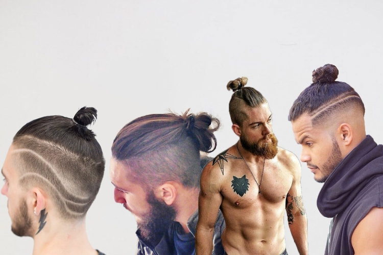 Top Knot мужская прическа