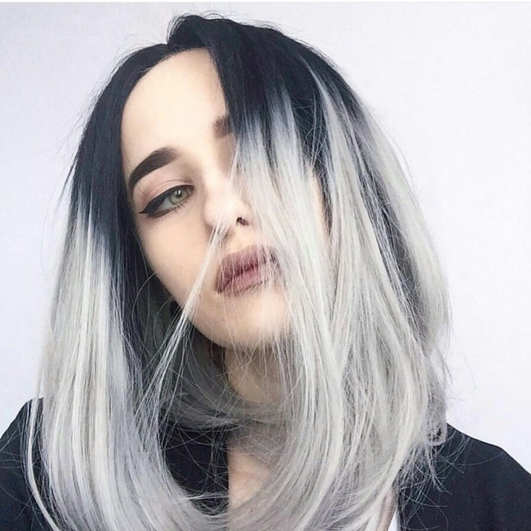 Балаяж платиновый блонд