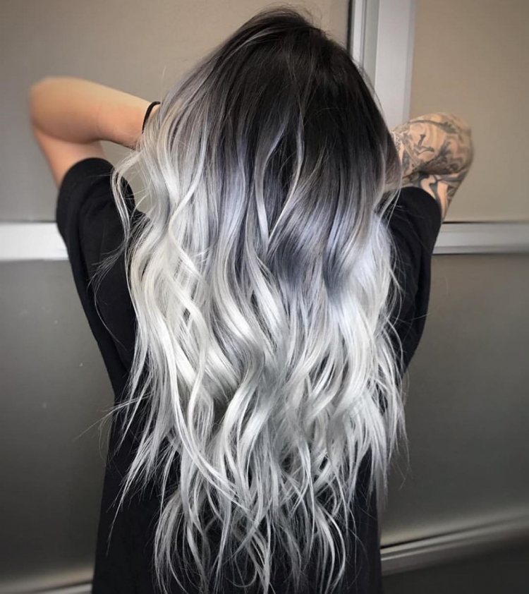 Grey Ombre hair