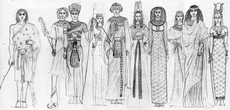 Исторический костюм древнего Египта
