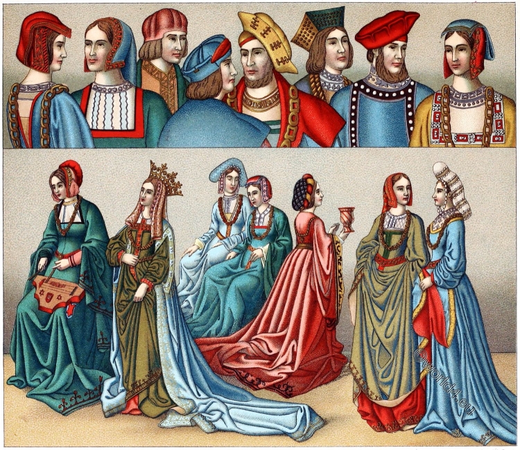 Костюм готического периода (XIII-XV ВВ.)