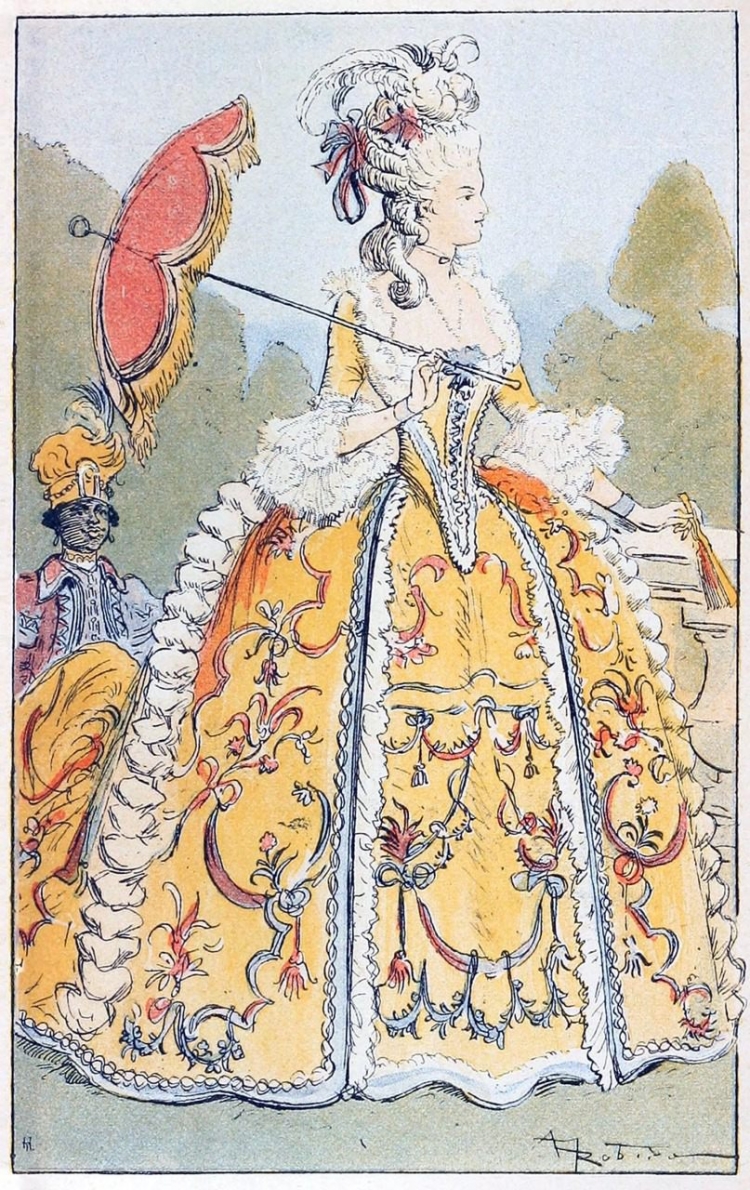 Robes a la francaie рококо 18 века