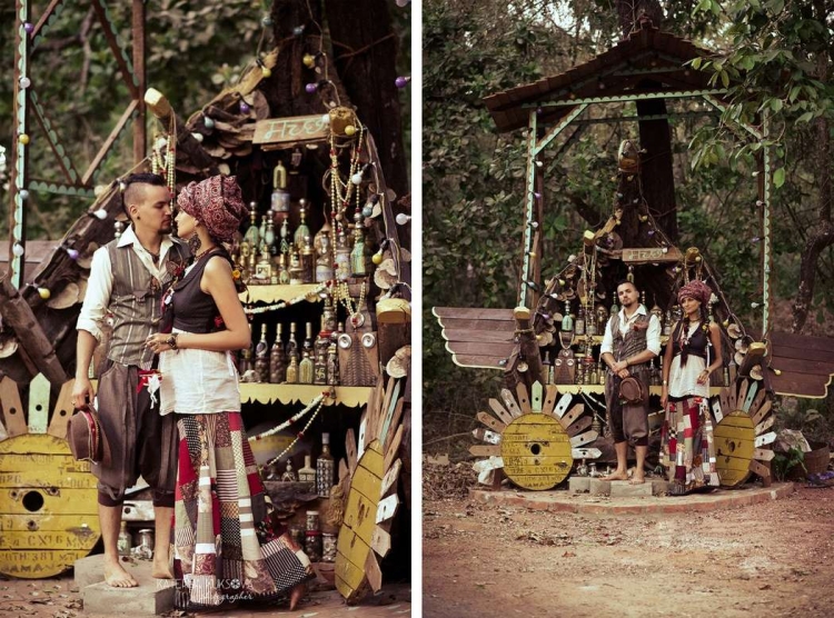 Фотозона в цыганском стиле
