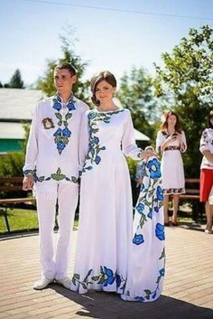 Свадебный наряд в украинском стиле