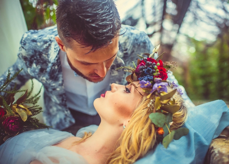 Фотосессия в стиле спящей красавицы