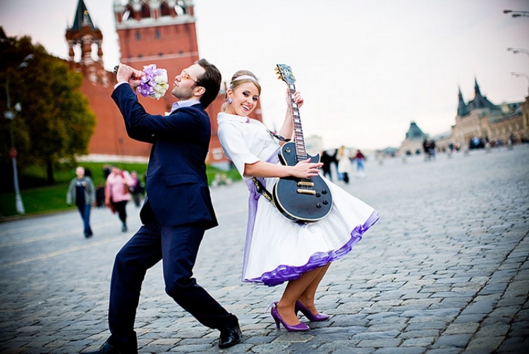 Свадебная фотосессия в стиле рок