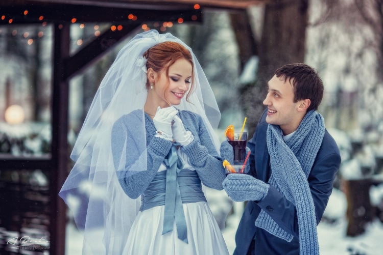 Зимний образ невесты