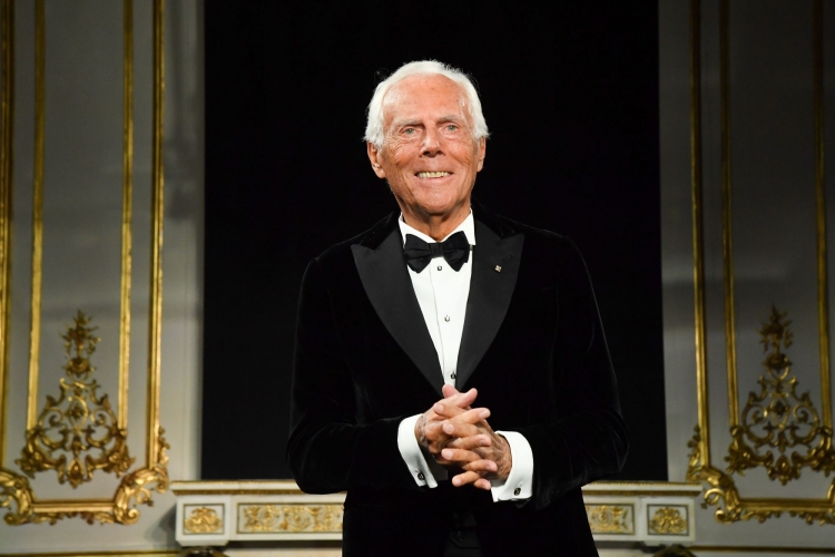 Giorgio Armani Lauren Hutton