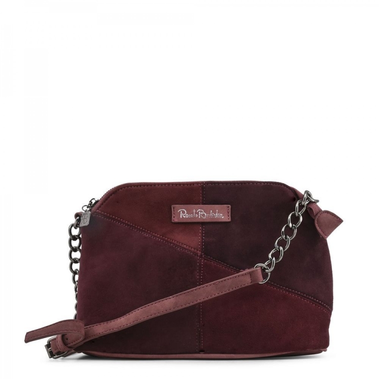 Faux Suede Crossbody Bag