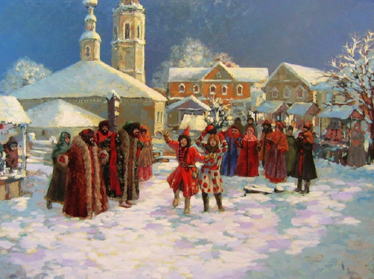 Кустодиев Святки
