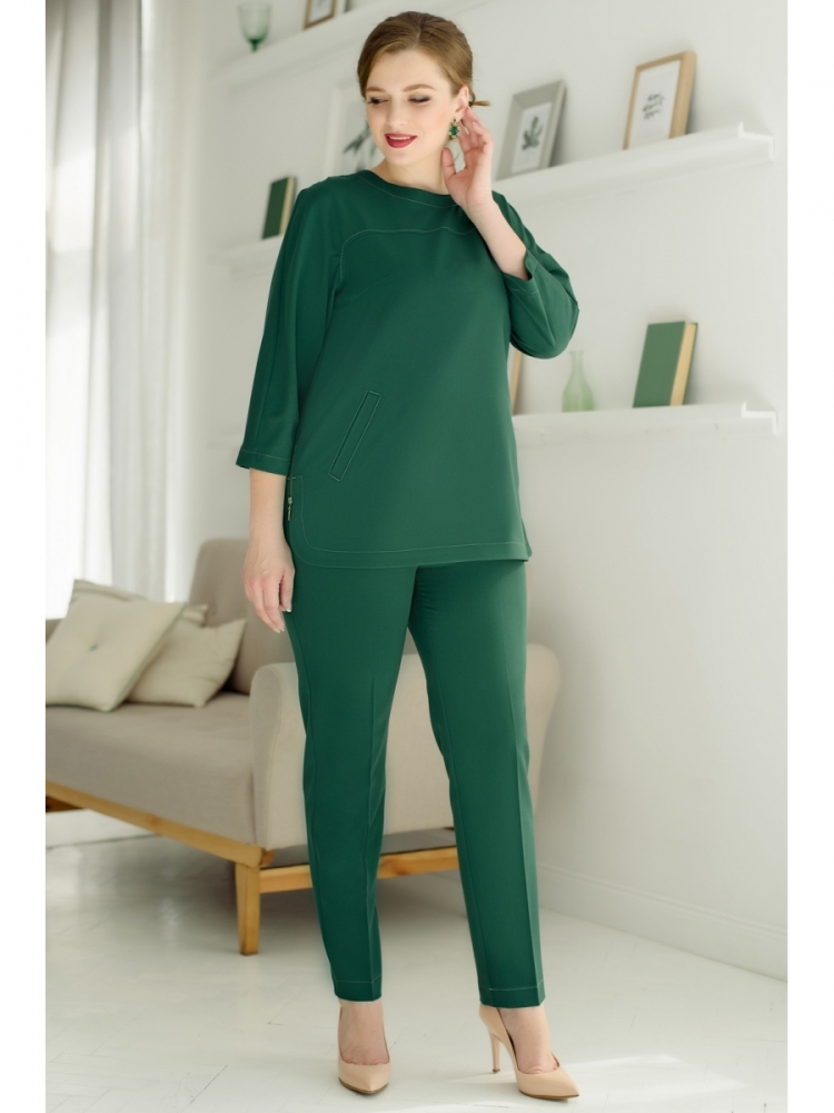Костюм брючный Zara изумрудный