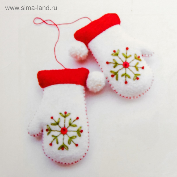 Новогодние игрушки из фетра