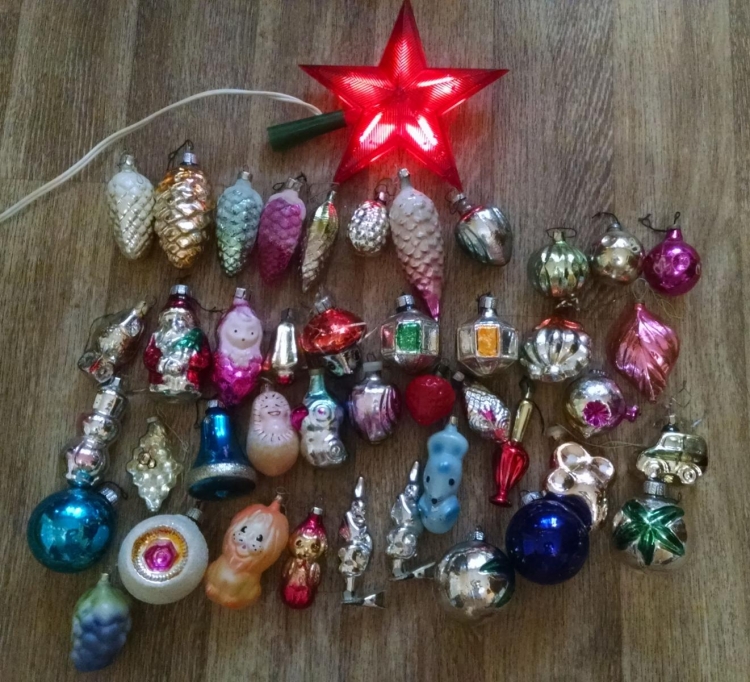 Советские новогодние игрушки