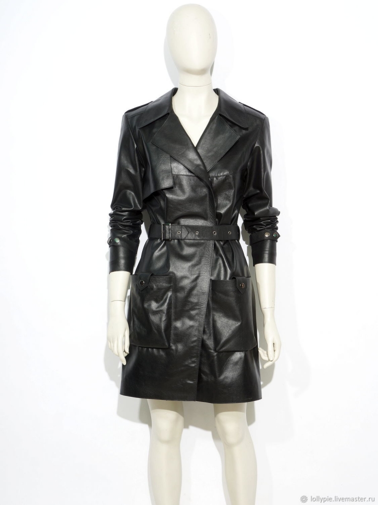 Sportmax кожаный плащ