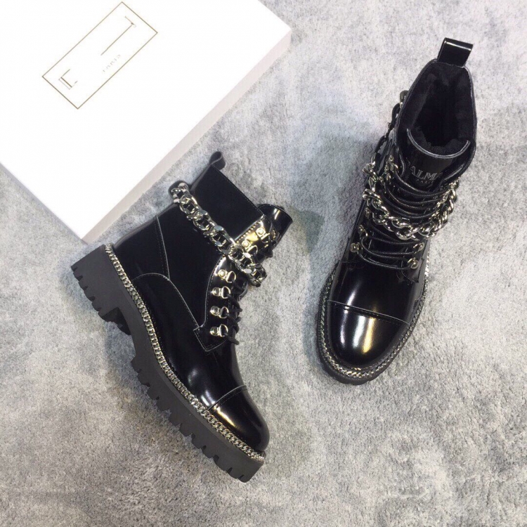 Balmain лаковые ботинки