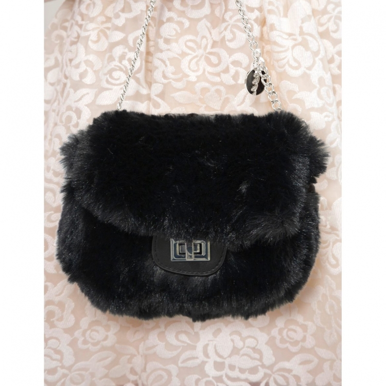 Fiorelli клатч меховой