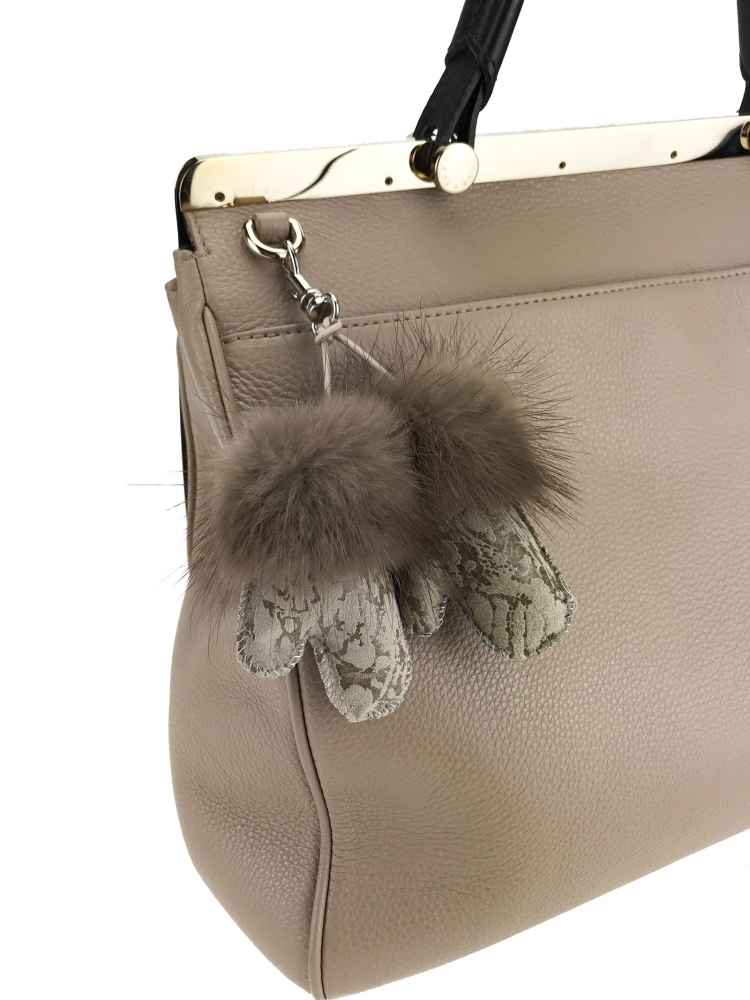 Furla мех цигейка сумка