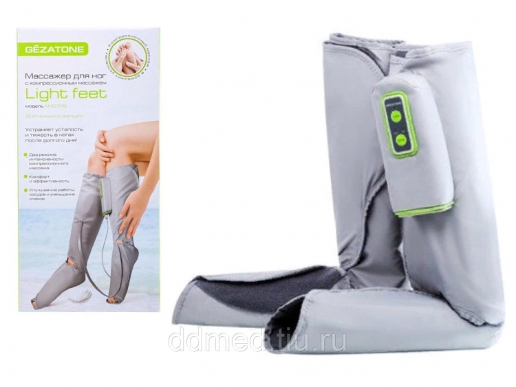 Аппарат для прессотерапии и лимфодренажа ног Light feet amg709 Gezatone