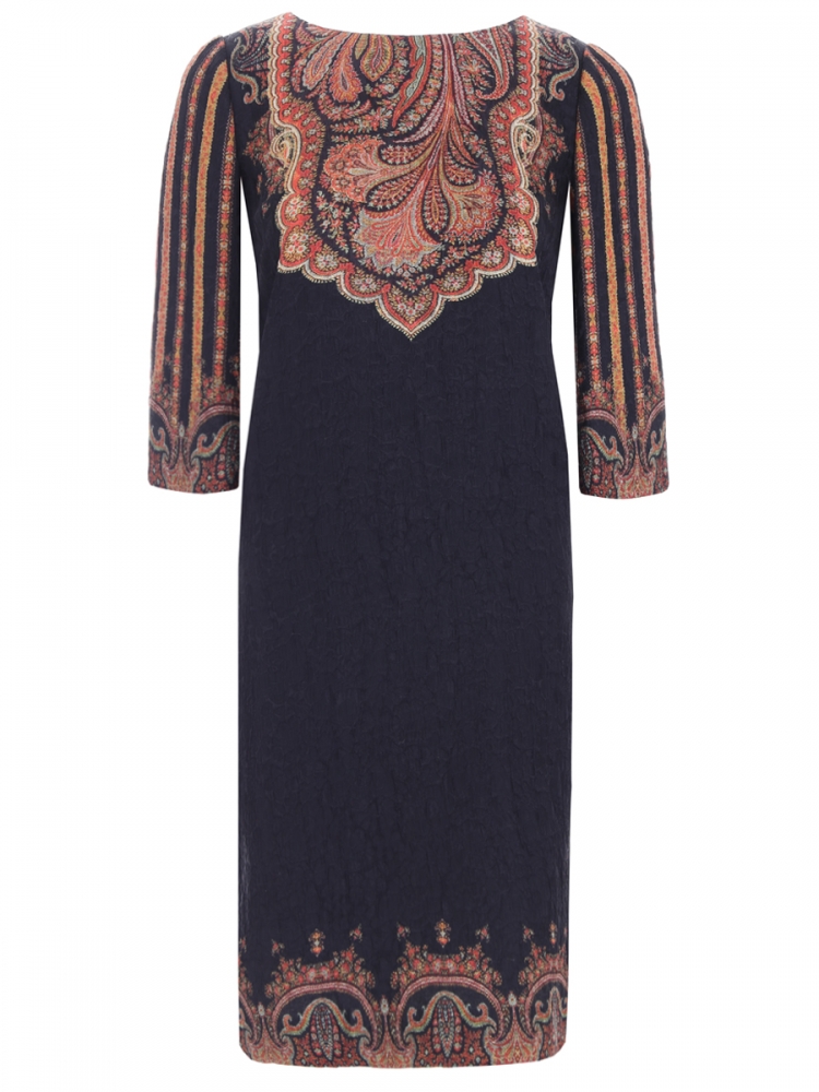 Etro платье черное с манжетами