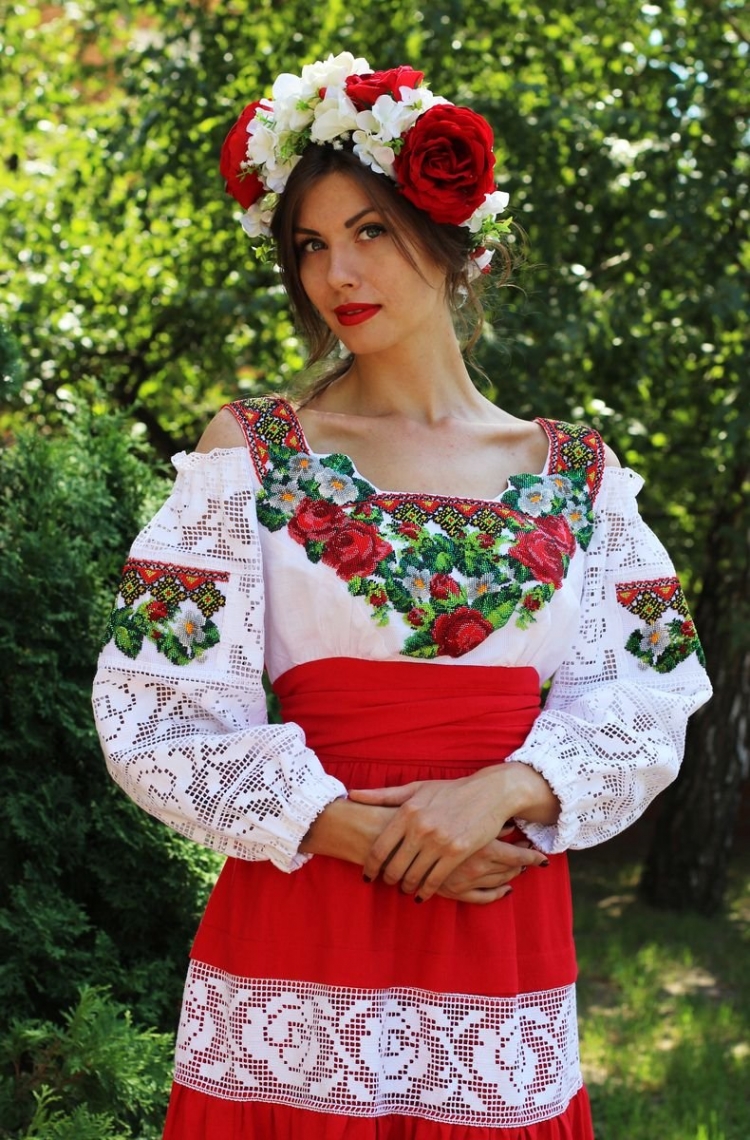 Вышиванка платье современная