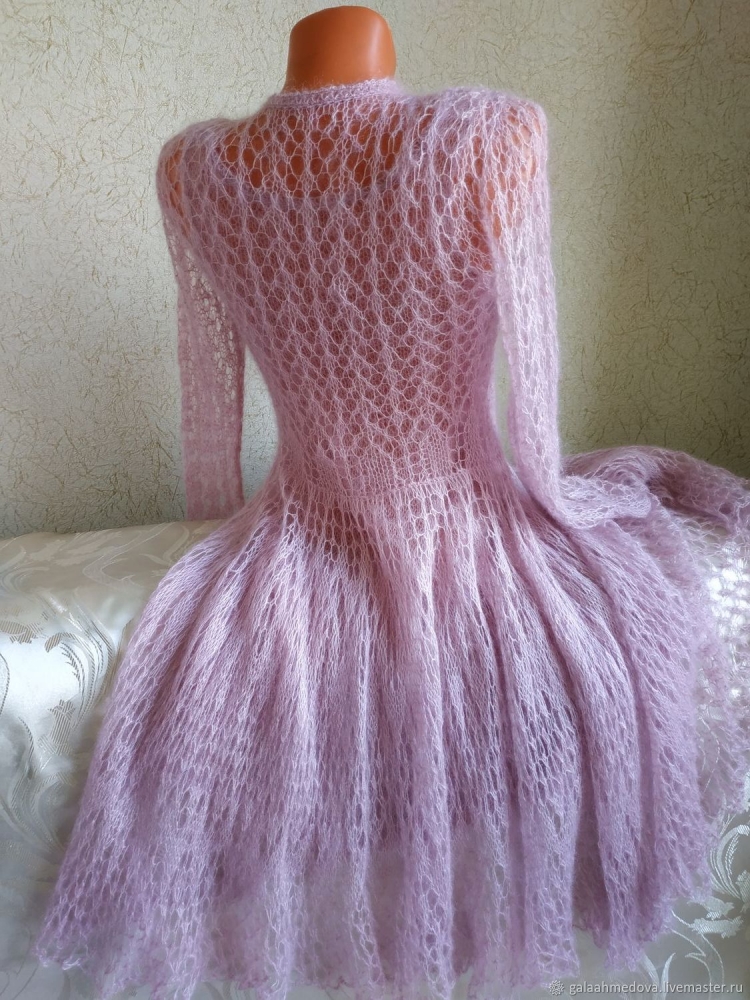 Вязаные платья из КИД мохера
